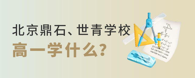 北京鼎石世青國際學校高一學什么