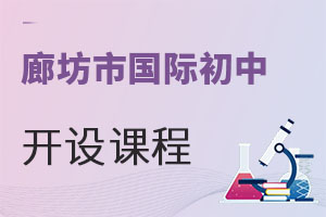河北廊坊市國際初中開設(shè)課程