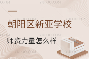 朝陽區(qū)新亞學(xué)校師資力量怎么樣？升學(xué)率高嗎？