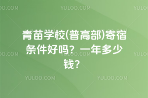 青苗學(xué)校(普高部)寄宿條件好嗎？一年多少錢？