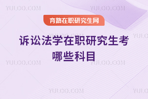 訴訟法學在職研究生考哪些科目