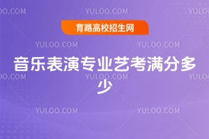音樂表演專業(yè)藝考滿分多少？