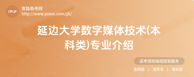 延邊大學數(shù)字媒體技術(本科類)專業(yè)介紹