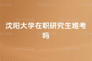 沈陽大學(xué)在職研究生難考嗎