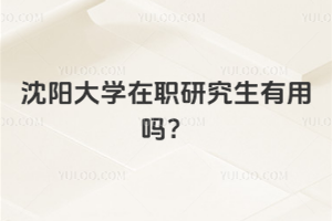 沈陽(yáng)大學(xué)在職研究生有用嗎