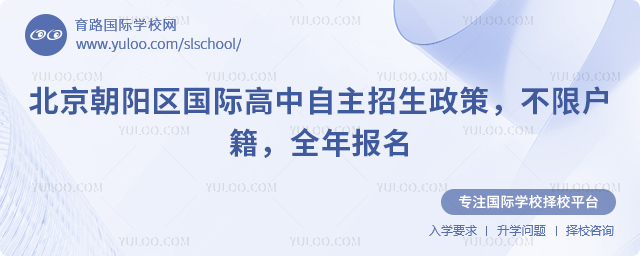 2026年北京朝陽區(qū)國際高中自主招生政策
